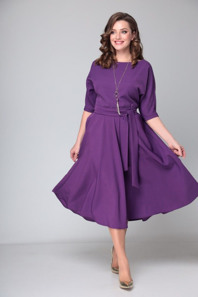 Платье T&N 7073 фиолетовый - фото 3