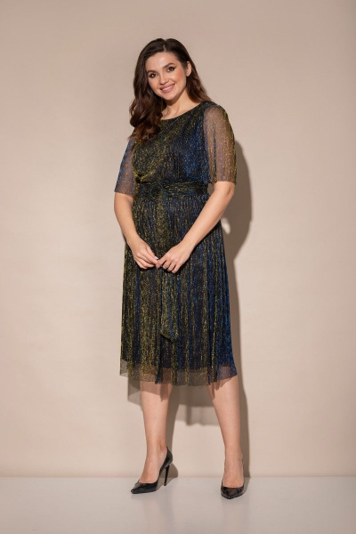 Платье Angelina 552 синий_хамелеон - фото 1