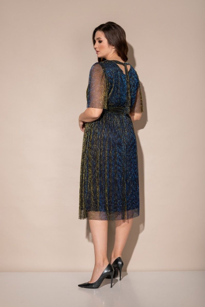 Платье Angelina 552 синий_хамелеон - фото 4