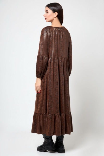 Платье БелЭкспози 1501-1 коричневый - фото 3