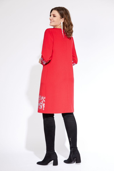 Платье Милора-стиль 969 красный - фото 2