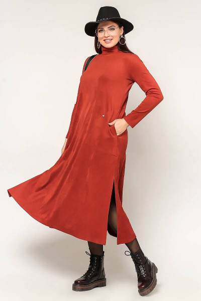 Платье La rouge 5374 терракота - фото 1