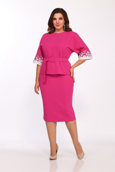 Блуза, юбка Lady Style Classic 2423 розовый - фото 1