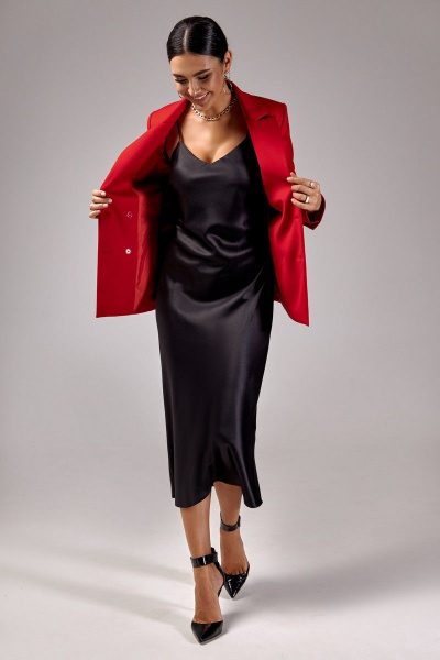 Жакет, платье FOXY FOX 1326 черно-красный - фото 1