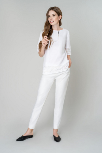 Блуза Elema 2К-9896-1-170 белый - фото 1