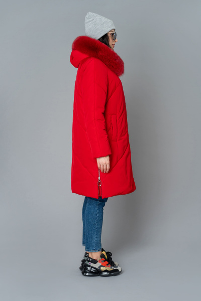 Пальто Elema 5F-10526-1-164 красный - фото 3
