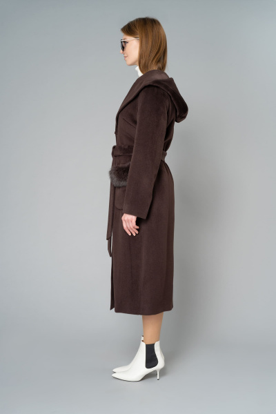 Пальто Elema 6-9040-1-164 коричневый - фото 2