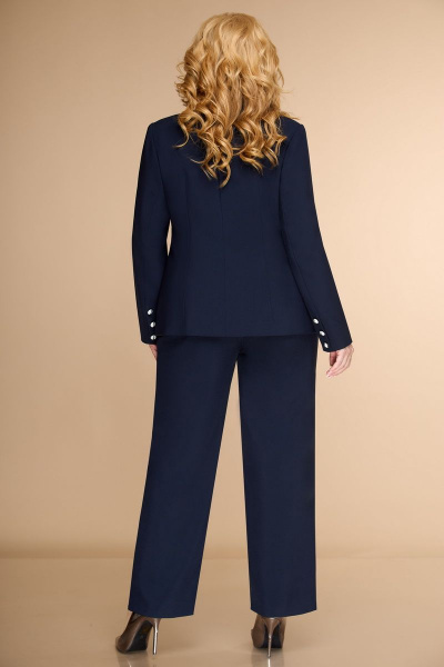 Блуза, брюки, жакет ELVIRA 108 синий - фото 2