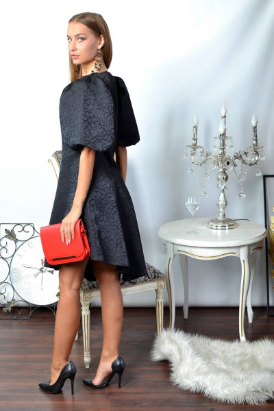 Платье PATRICIA by La Cafe C15203 черный - фото 2
