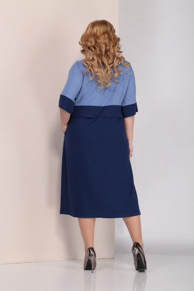 Платье SOVITA M-2142 сине-голубой - фото 3