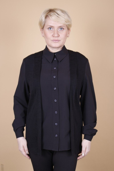 Блуза MIRSINA FASHION 13150027 черный - фото 1