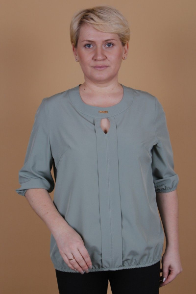 Блуза MIRSINA FASHION 13750003 зеленый - фото 1