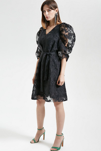 Платье Moveri by Larisa Balunova 5079D черный - фото 4