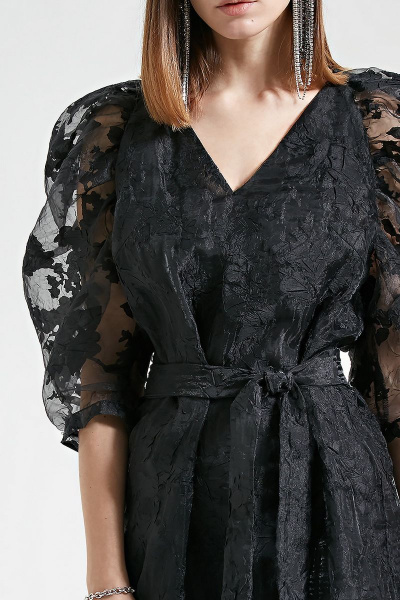 Платье Moveri by Larisa Balunova 5079D черный - фото 2