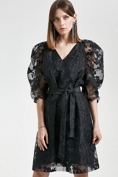 Платье Moveri by Larisa Balunova 5079D черный - фото 1