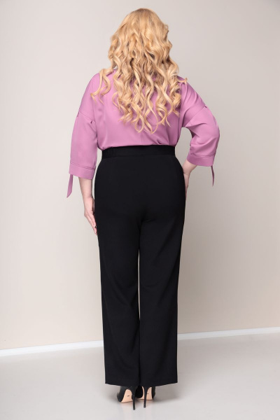 Блуза, брюки VOLNA 1098 розово-черный - фото 4