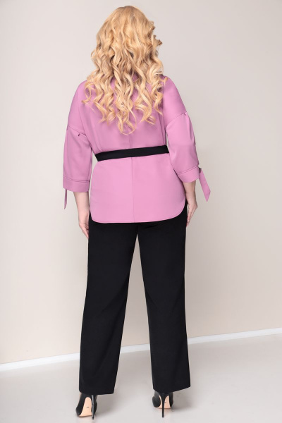 Блуза, брюки VOLNA 1098 розово-черный - фото 3