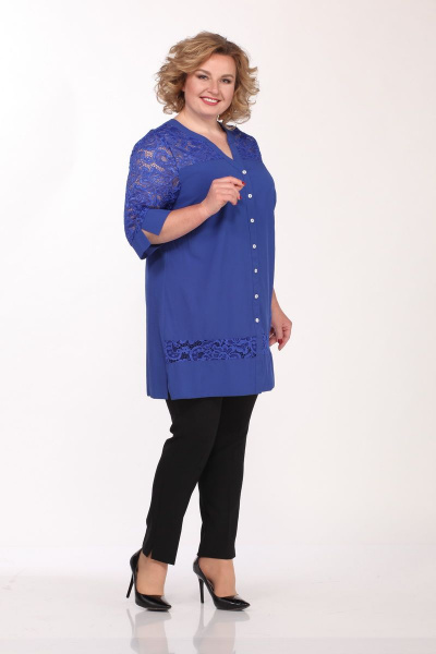 Блуза Ga-Ta Style 1702/1 синий - фото 4