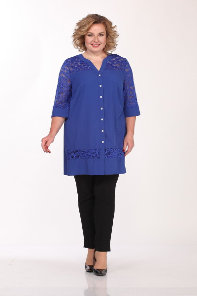 Блуза Ga-Ta Style 1702/1 синий - фото 1