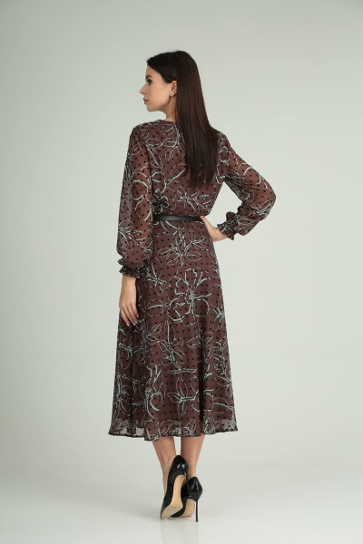 Платье Moda Versal П2360 коричневый - фото 7