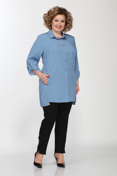 Блуза Ga-Ta Style 1813/2 голубой - фото 1