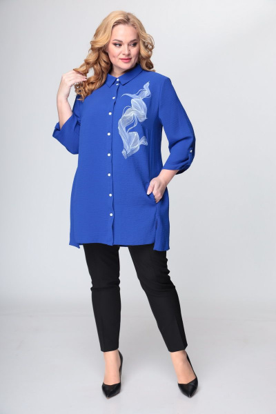 Блуза Ga-Ta Style 1813/5 синий - фото 2