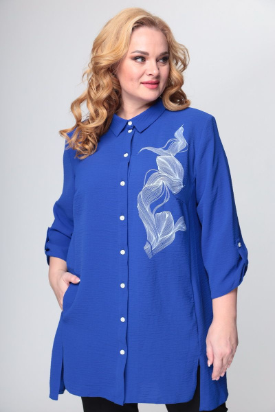 Блуза Ga-Ta Style 1813/5 синий - фото 1