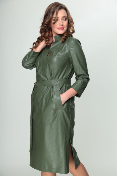 Платье Ga-Ta Style 2101 зеленый - фото 5