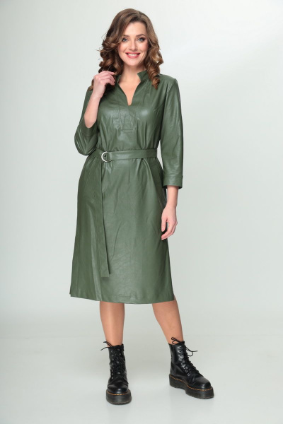 Платье Ga-Ta Style 2101 зеленый - фото 4