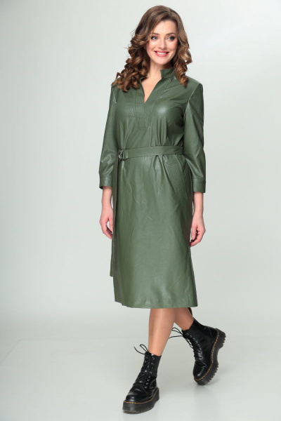 Платье Ga-Ta Style 2101 зеленый - фото 3