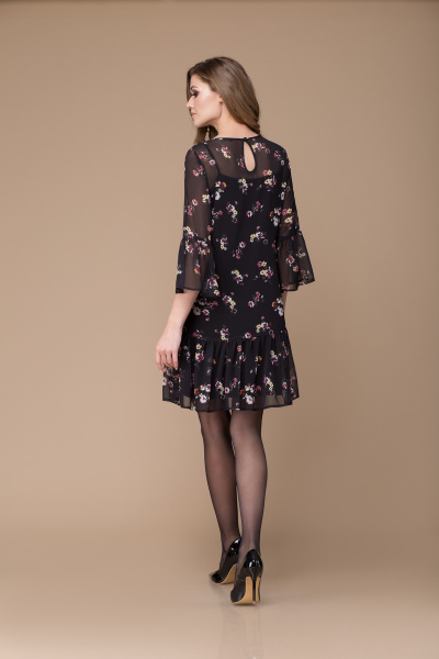 Платье Svetlana-Style 1175 черный+цветы - фото 2