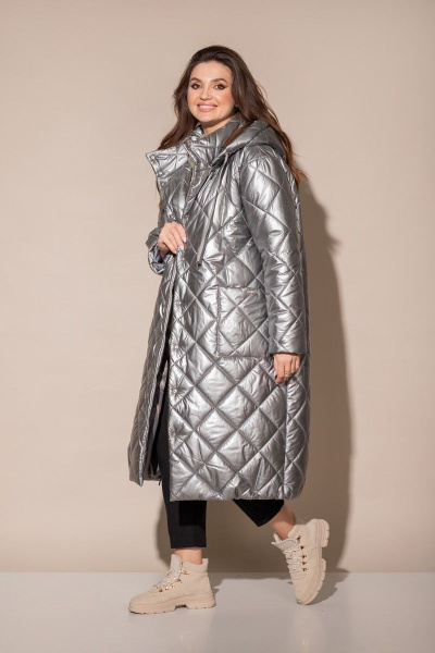 Пальто Angelina 220 серый - фото 1