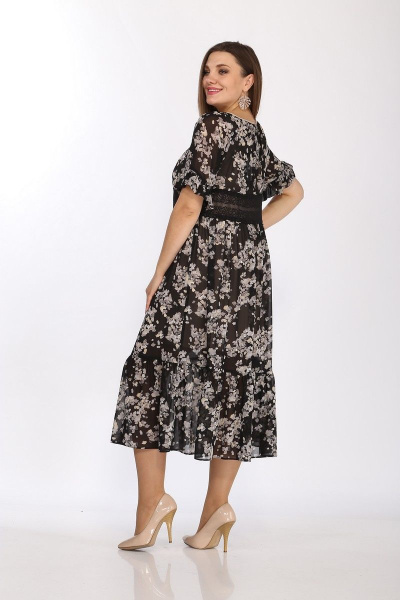Платье, туника Lady Style Classic 2380 черный-серый - фото 5