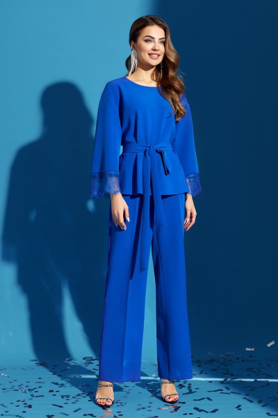 Блуза, брюки Gizart 7578 синий - фото 1