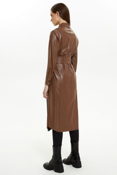 Платье Moveri by Larisa Balunova 5588 коричневый - фото 3