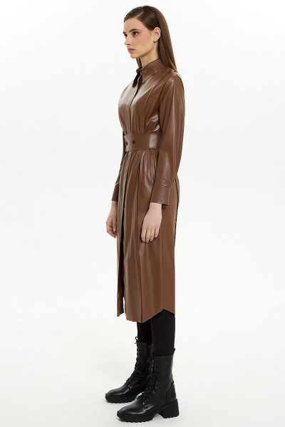 Платье Moveri by Larisa Balunova 5588 коричневый - фото 2