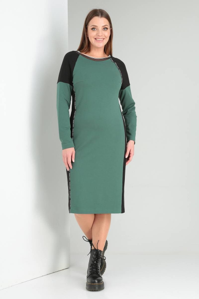 Платье Viola Style 0999 темно-зеленый - фото 1