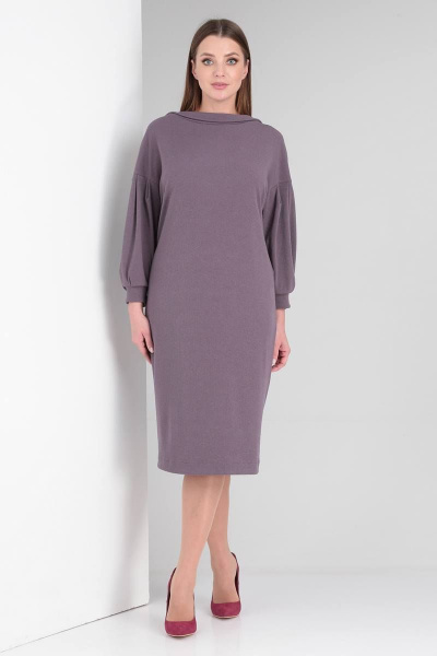 Платье Viola Style 1000 серо-фиолетовый - фото 1