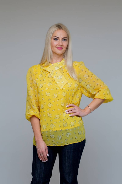 Блуза Avila 0867 желтый - фото 2