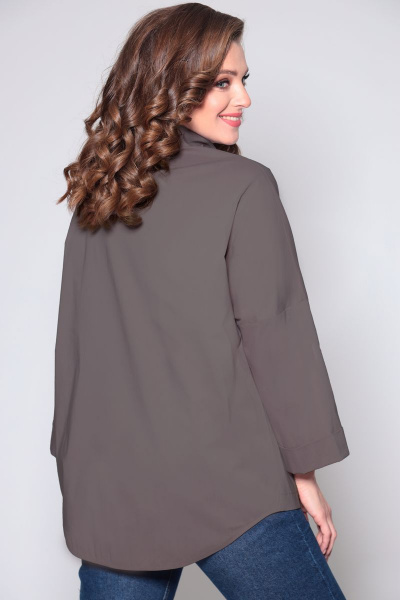 Блуза ANASTASIA MAK 972 коричневый - фото 2