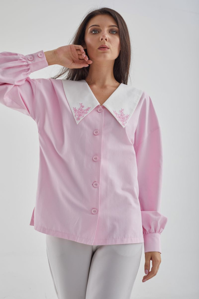 Блуза MALI 621-095 розовый - фото 3