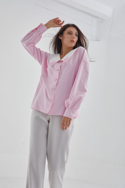 Блуза MALI 621-095 розовый - фото 2