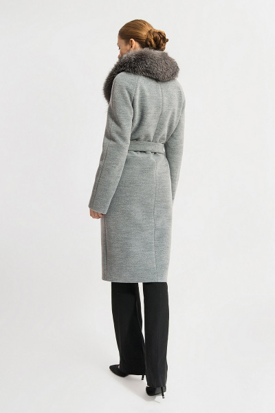 Пальто Gotti 153-6м светло-серый - фото 2