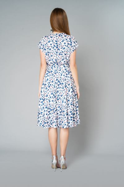 Платье Elema 5К-88271-1-164 сине-белый - фото 3