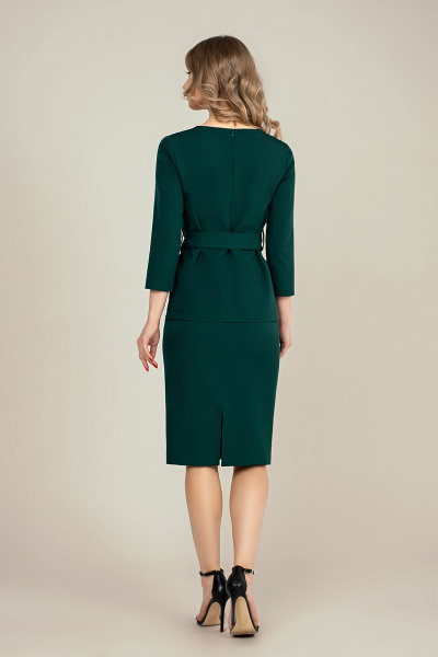 Блуза, юбка MARIKA 450 тёмно-зелёный - фото 2