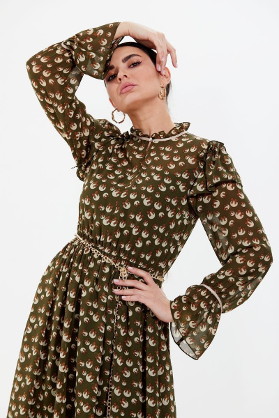 Платье Condra 4344 оливковый - фото 5