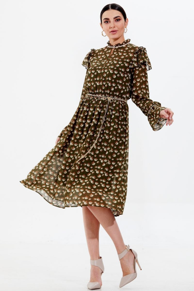 Платье Condra 4344 оливковый - фото 2
