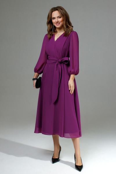 Платье TEZA 3736 фиолетовый - фото 1