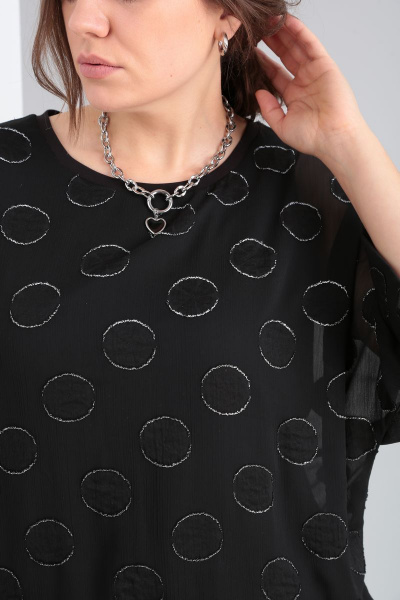 Блуза GRATTO 4020 черный+круги - фото 6