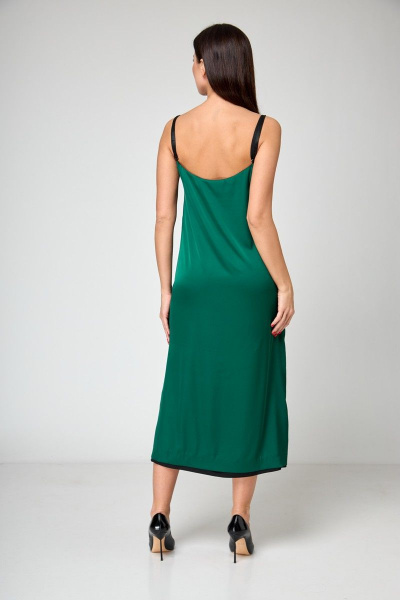 Платье Anelli 1180 черно-зеленый - фото 11